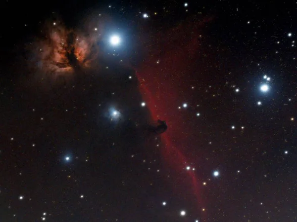 Horsehead Flame Nebula Space — Stock Photo, Image