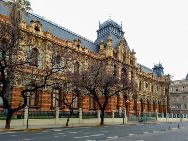 Fasada Pałacu Wody Buenos Aires Argentyna Stara Pompownia Zbudowana 1887 — Zdjęcie stockowe