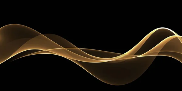 Όμορφη Αφηρημένη Χρυσή Κύματα Φόντο Σχεδιασμός Προτύπου — Φωτογραφία Αρχείου