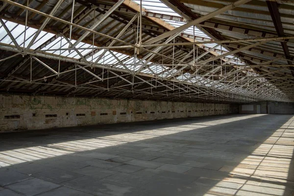 Blick Auf Die Großzügigen Räume Des Obergeschosses Der Salts Mill — Stockfoto