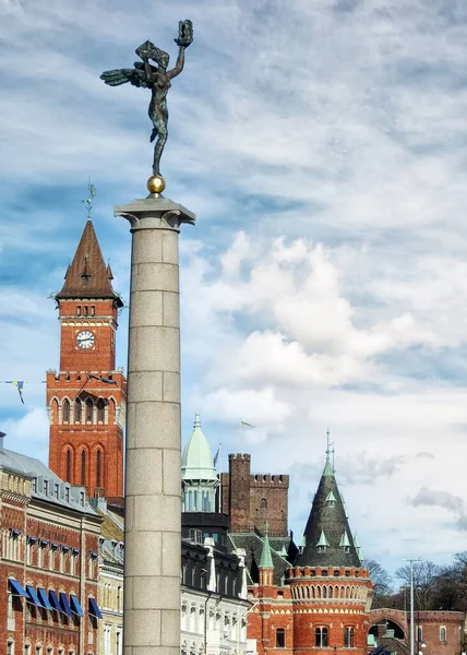 Una Hermosa Vista Del Horizonte Helsingborg Suecia —  Fotos de Stock