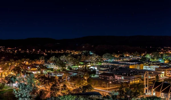 Night View Alice Springs Northern Territory — Stock Photo, Image