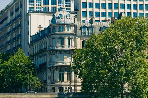 Une Vue Angle Bas Des Bâtiments Modernes Paris France — Photo