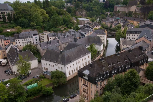 Los Edificios Casas Ciudad Luxemburgo Europa Occidental — Foto de Stock
