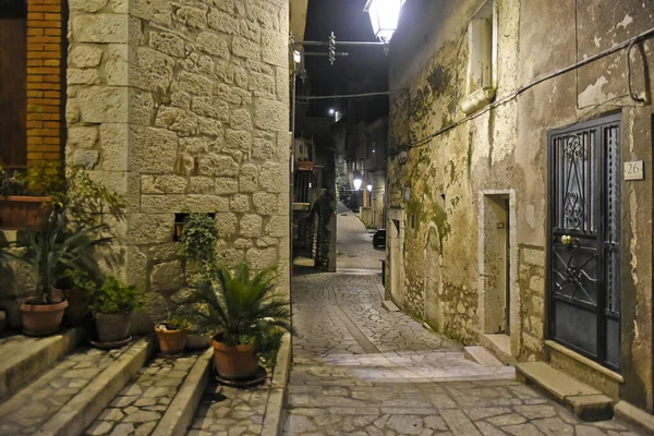 Uma Pequena Rua Aldeia Guardia Sanframondi Província Benevento Itália — Fotografia de Stock