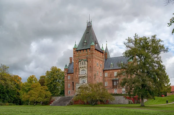 Trollenas Slott Eslov Höstsäsongen — Stockfoto