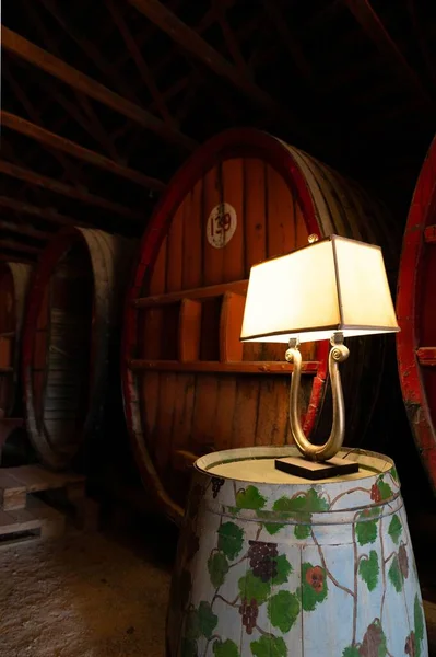 Vertical Shot Lamp Wine Cellar — Stock Photo, Image