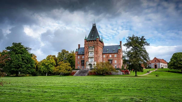 Château Des Trollenas Dans Région Eslov Dans Sud Suède Pendant — Photo