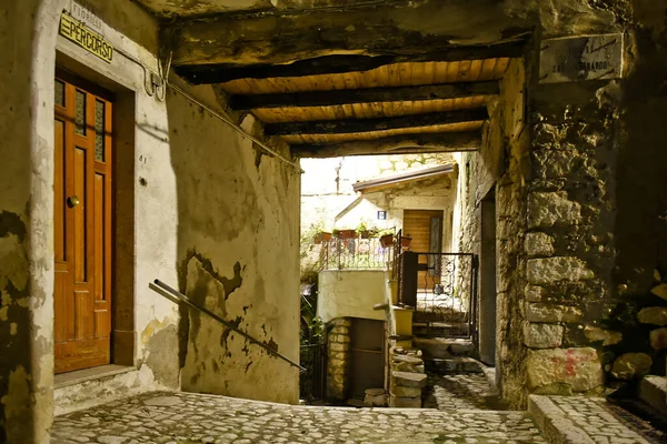 Uma Pequena Rua Guardia Sanframondi Uma Aldeia Província Benevento Itália — Fotografia de Stock