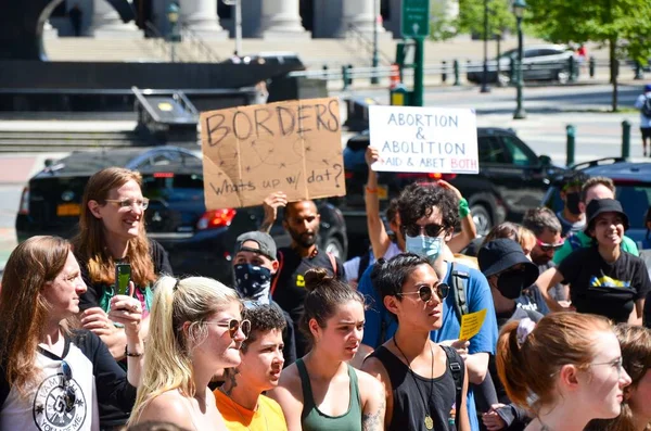 Activist Groups Gathering Cadman Plaza Demand Justice Abortion New York — Stock Photo, Image