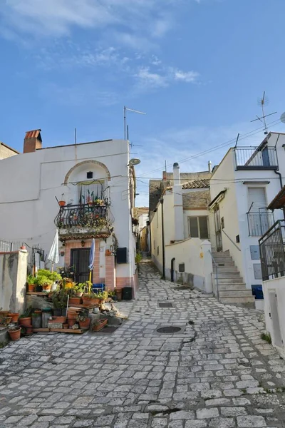 Narrow Street Old Houses Ancient Town Matera Province Italy — Stock Photo, Image