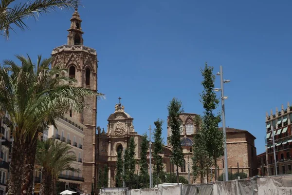 Oude Spaanse Katholieke Kerk Gemaakt Van Steen — Stockfoto