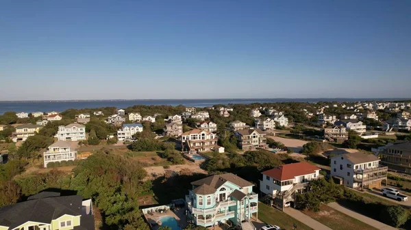 Aerial View Corolla Village Outer Banks Island North Carolina — Stock Photo, Image