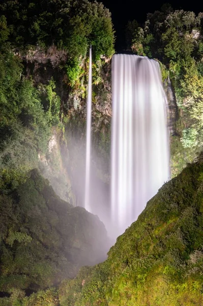Ein Malerischer Blick Auf Die Marmore Falls Italien — Stockfoto