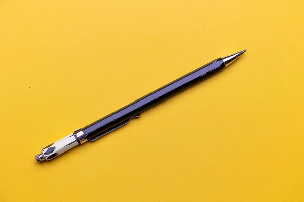 Pencil Yellow Background Pencil Removable Graphite Tip Drawing Pencil Thick — Stock Photo, Image