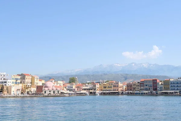 Historische Altstadt Rund Den Hafen Von Chania Auf Kreta Griechenland — Stockfoto