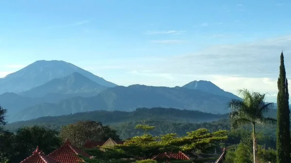 Tropiskt Bergslandskap Java — Stockfoto