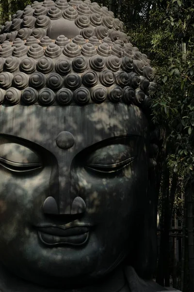 Tiro Close Vertical Estátua Buda Gautama — Fotografia de Stock
