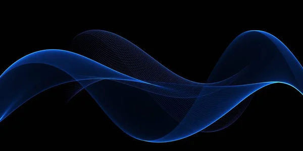 美しいアブストラクト青い流れの背景 — ストック写真