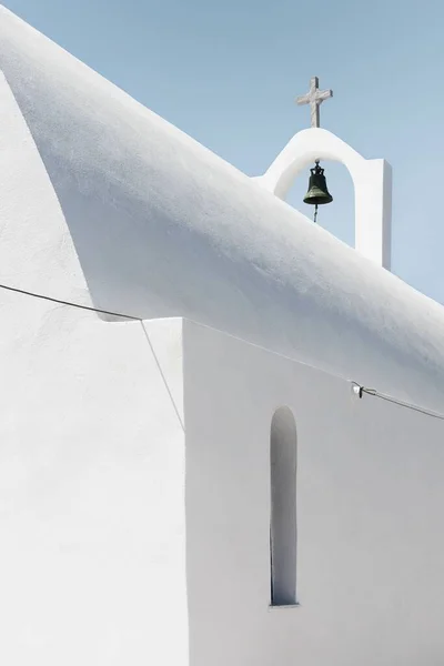 Low Angle Shot White Church Antiparos Mykonos Greece — Stock Photo, Image