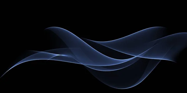 Beautiful Abstract Blue Flow Wave Background — Stock Photo, Image