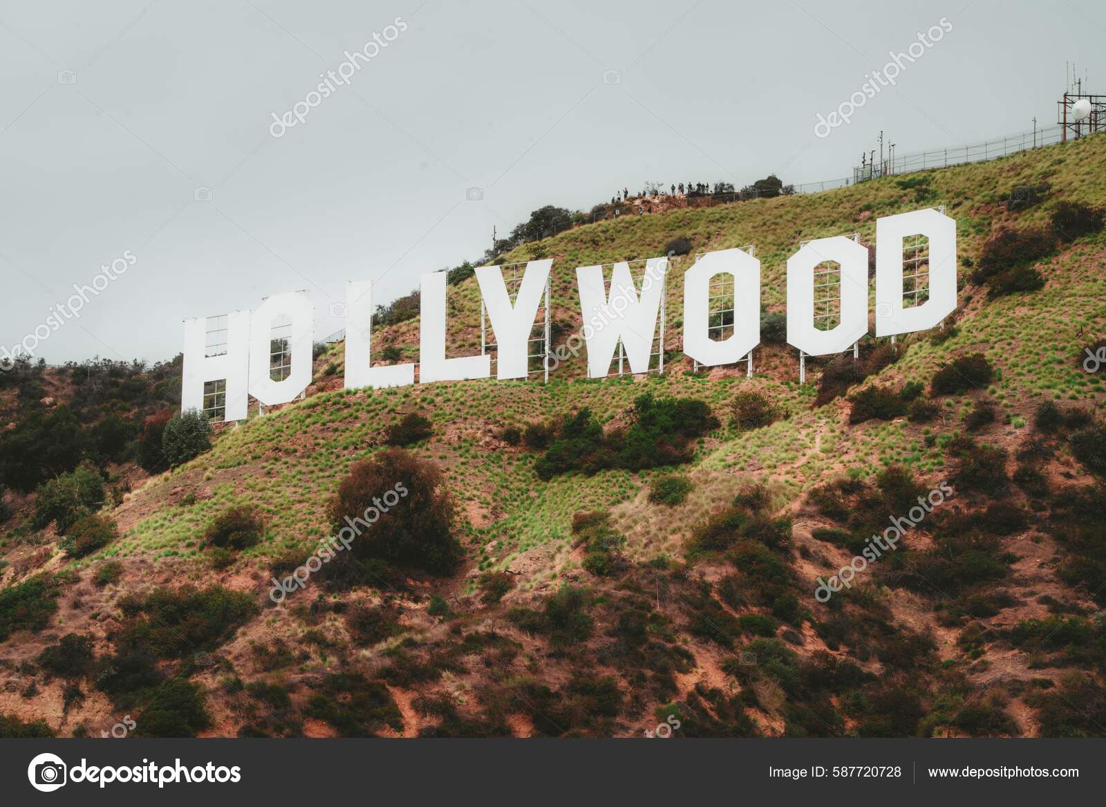 Sinal de Hollywood imagem de stock editorial. Imagem de montanhas