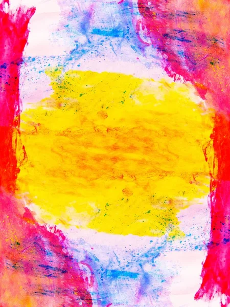 Детская Живопись Абстрактный Цвет Мелового Фона — стоковое фото
