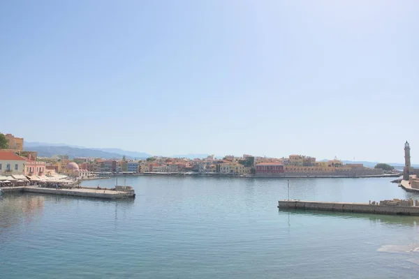 Historische Altstadt Rund Den Hafen Von Chania Auf Kreta Griechenland — Stockfoto