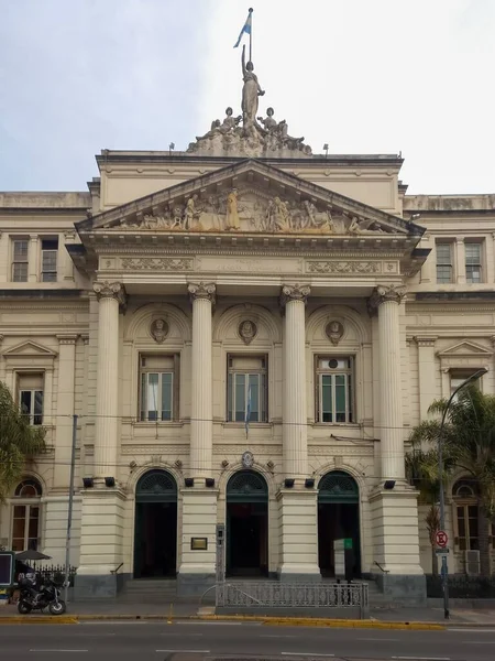 Fassade Der Fakultät Für Wirtschaftswissenschaften Der Universität Buenos Aires Uba — Stockfoto