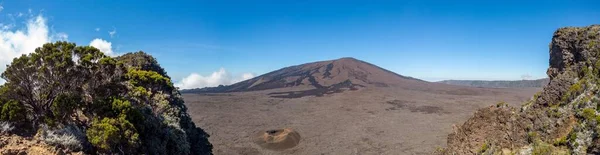 Een Panoramisch Shot Van Piton Fournaise Aan Oostkant Van Reunion — Stockfoto
