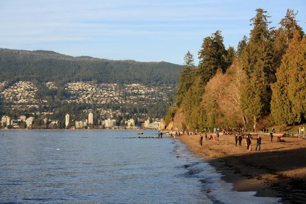 Eine Schöne Aufnahme Von Third Beach Und Stanley Park Vancouver — Stockfoto