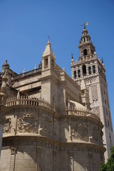 Plano Vertical Una Catedral Sevilla —  Fotos de Stock