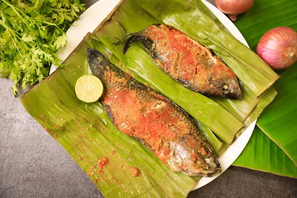 Jižní Indické Slavné Dušené Ryby Recept — Stock fotografie