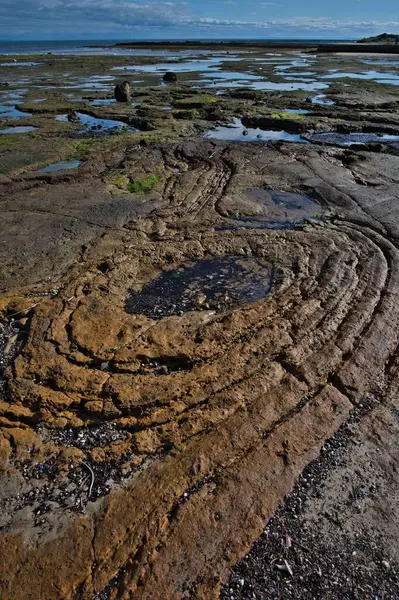 Aerial Shot Swirly Rock Formation Australia — Stock Photo, Image