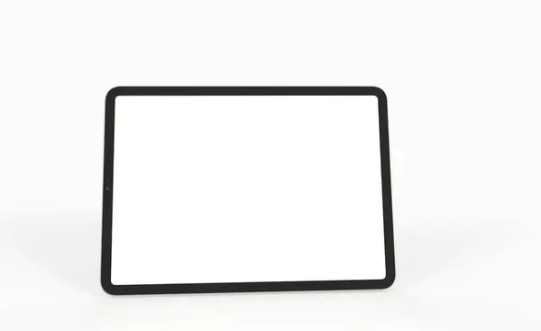 Uma Renderização Tablet Com Uma Tela Branco Para Espaço Cópia — Fotografia de Stock