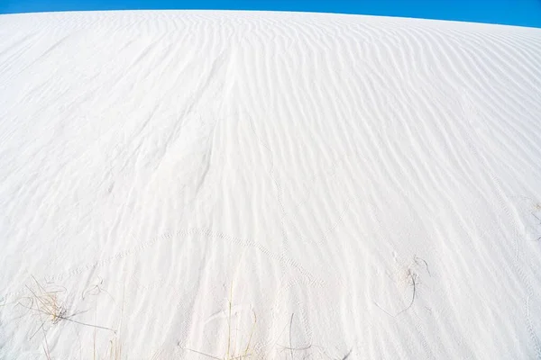 Een Prachtig Landschap Van Wit Zand Onder Het Zonlicht — Stockfoto