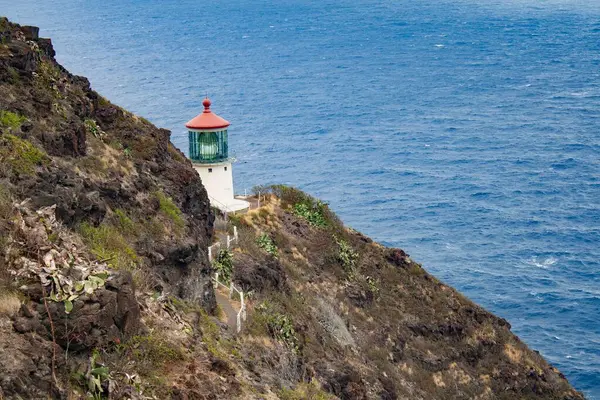Lighthouse Hill Overlooking Beautiful Oahu Island — Stock Photo, Image