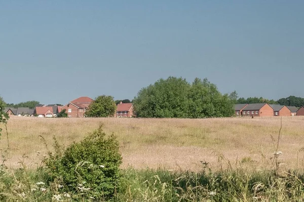 Nantwich Lakeside Döngü Konut Geliştirme Güneşli Bir Gün Cheshire — Stok fotoğraf