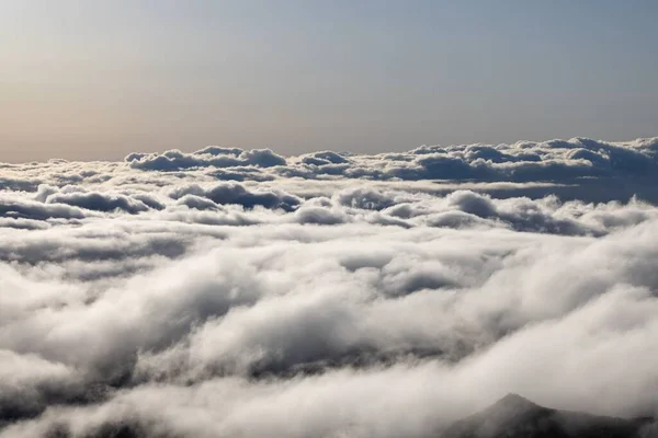 Vista Aérea Das Nuvens Paisagem Acima Das Nuvens — Fotografia de Stock