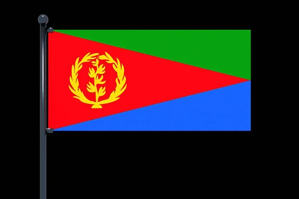 Uma Ilustração Bandeira Eritreia — Fotografia de Stock