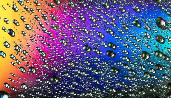 Fondo Abstracto Colorido Con Macro Gotas Agua —  Fotos de Stock