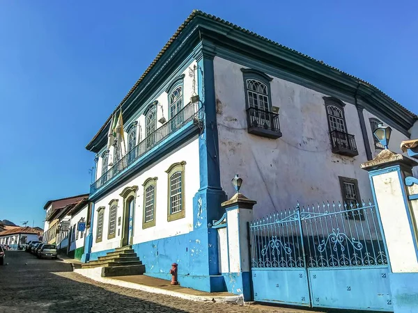 Historyczne Miasto Sabara Stan Minas Gerais Brazylia Stare Kolorowe Zabytkowe — Zdjęcie stockowe