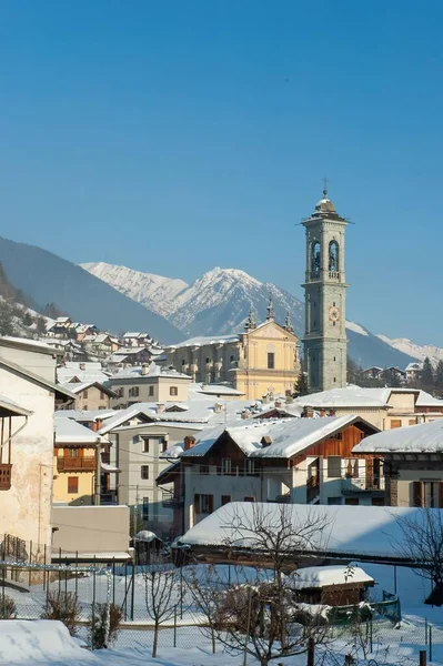 意大利席尔帕里奥美丽的垂直景色 — 图库照片
