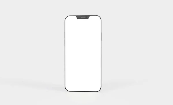 Representación Una Maqueta Smartphone Sobre Fondo Blanco —  Fotos de Stock