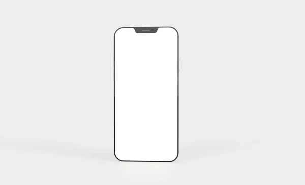 Återgivning Smartphone Mockup Vit Bakgrund — Stockfoto