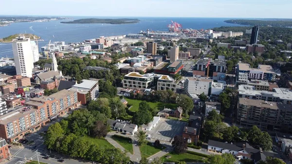 Flygfoto Över Halifax Regional Municipality Nova Scotia Kanada — Stockfoto