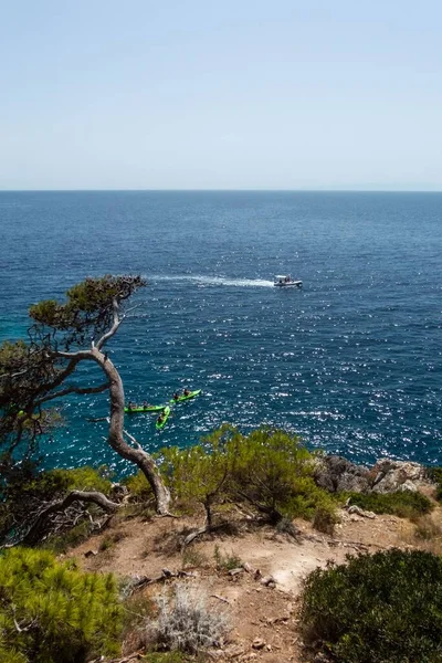 Meer Klippen Und Strände Auf Den Beben Inseln Mit Karibischem — Stockfoto
