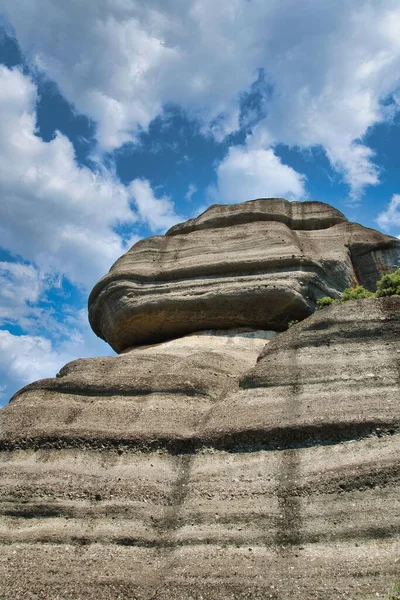 Het Meteora Complex Bestaat Voornamelijk Uit Oligoceen Miocene Kiezelstenen Kasseien — Stockfoto