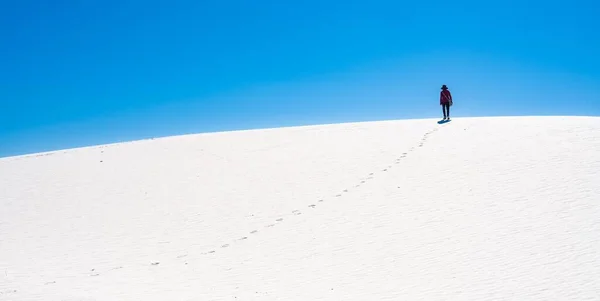 Красивий Пейзаж Білих Пісків Під Сонячним Світлом — стокове фото