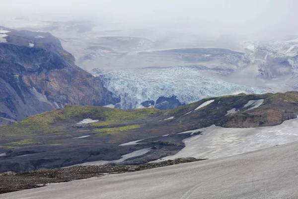 Ett Vackert Vulkanlandskap Ångande Fumaroler Hveragerdi Island — Stockfoto